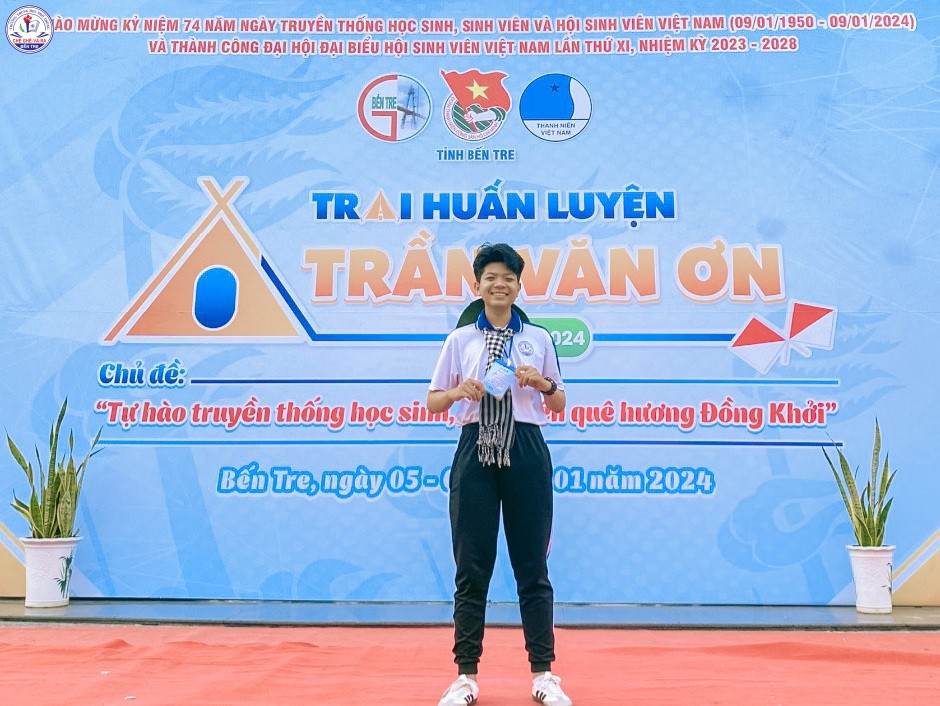 Đồng chí Nguyễn Chí Tài, Phó bí thư Đoàn trường THPT Chê Ghê-va-ra, Nhiệm kỳ 2023-2024